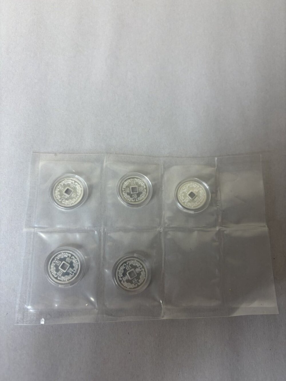5pcs Pure 999 Fine Silver Fish Coin 1.6g For Women Men Pendant